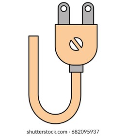 energy plug isolated icon