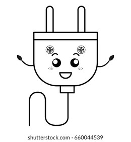energy plug kawaii character