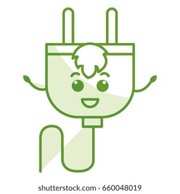 energy plug kawaii character