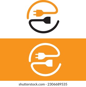 Energy plug logo with in vector file. Energy plug icon design. Energy plug initial alphabet logo design. Black yellow logo design. Energy plug in vector file.