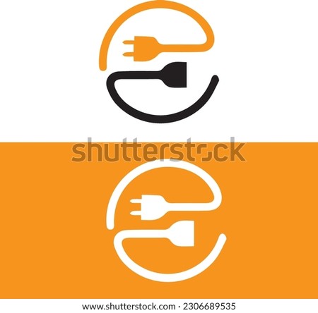 Energy plug logo with in vector file. Energy plug icon design. Energy plug initial alphabet logo design. Black yellow logo design. Energy plug in vector file.