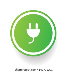 Energy plug symbol,vector