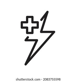 Energy plus icon design vector illustration