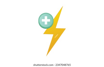 Icono de Energía más sobre fondo blanco.Ilustración de diseño de vectores.