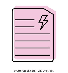 Energy policy color shadow line icon outline icon, pixel perfect