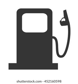 Energy and pollution icon in black and white , vector illustration graphic design.