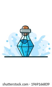 A energy potion cartoon illustration