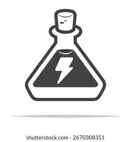 Ícone de poção de energia isolado de vetor transparente