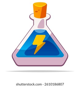 Energy potion vector isolated illustration
