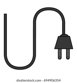 energy power cable isolated icon