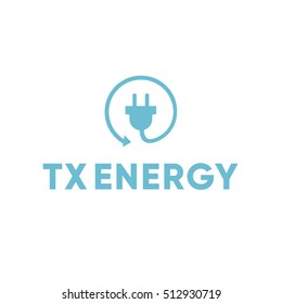 Energy Power Electric Electrician Plug Logo
