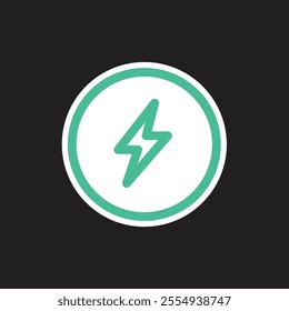 Energy Power Icon for any project or infographic