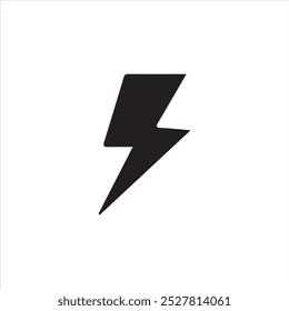 Energy power icon black vector design.