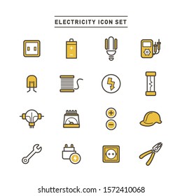 ENERGY AND POWER  ICON SET