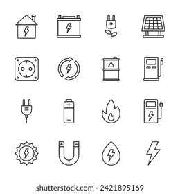  Icon-Set für Energie und Strom