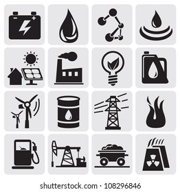 energy and power icons