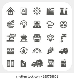 Energy and Power icons set