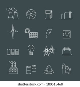 Energy power industry design elements of gas oil well and barrel isolated vector illustration