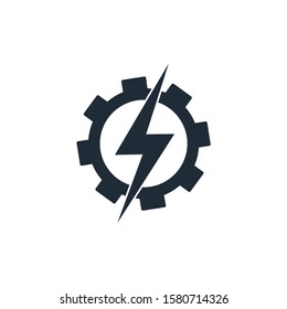 Energy production. Vector icon isolated on white background.