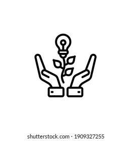 Icono de Protección de energía en vector. Logotipo