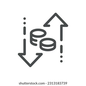 Energy related icon outline and linear vector.