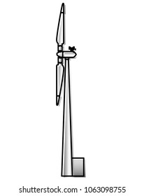 energy renewable turbine icon