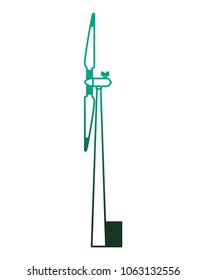 energy renewable turbine wind power side view