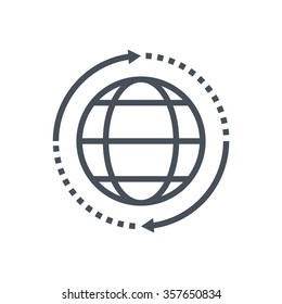 Energy research icon suitable for info graphics, websites and print media and  interfaces. Line vector icon.