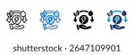 Energy Resource icon Multi Style Vector Illustration