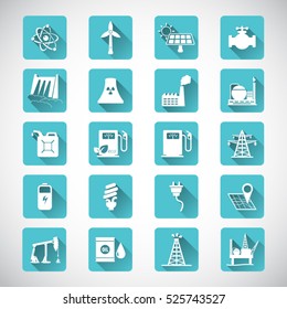 Energy Resources Icon Set Eps10 Vector Stock Vector (Royalty Free ...