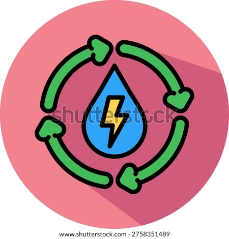 Energy Restoration Icon isometric Vector Illustration