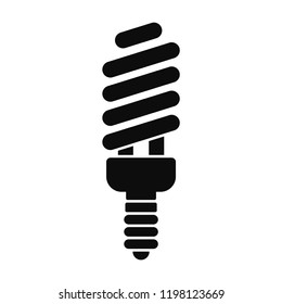 Energy save bulb icon. Simple illustration of energy save bulb vector icon for web design isolated on white background
