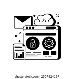 Energy Save Glyph Icon, Vector illustration