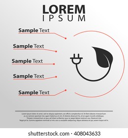 energy save icon. energy save infographics template