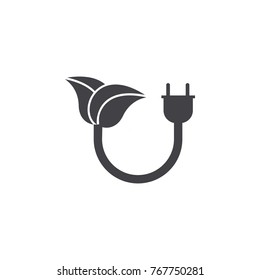 energy save icon on white background