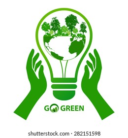 Energy save idea concept