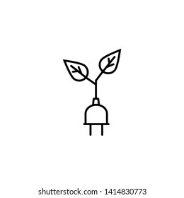 energy save line vector icon