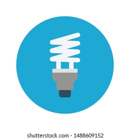energy saver glyph flat vector icon