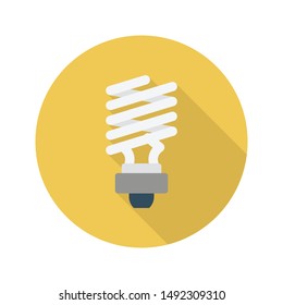 energy saver glyph flat vector icon