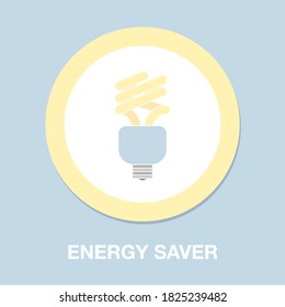 energy saver icon - Energy Saver Colored Vector Illustration. energy light