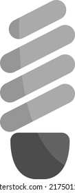 Energy saver lightbulb, illustration, vector on a white background.