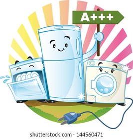 energy saving appliances happy, consume little electricity