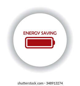 energy saving battery icon