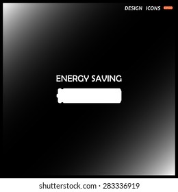 energy saving battery. icon. vector design