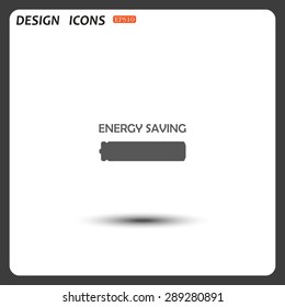 energy saving battery. icon. vector design