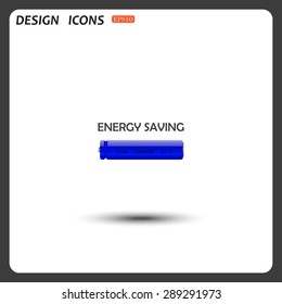 energy saving battery. icon. vector design