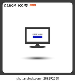energy saving battery. icon. vector design