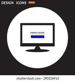 energy saving battery. icon. vector design