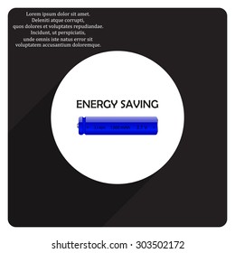 energy saving battery. icon. vector design