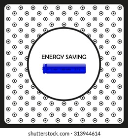 energy saving battery. icon. vector design